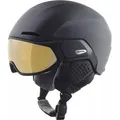 Produktbild: Alpina Sports Skihelm Alpina Alto Q-Lite Visier Skihelm Snowboardhelm Black Matt Gold Mirror 55 - 59 cm