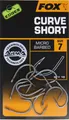 Produktbild: Fox Fishing Edges Curve Shank Short Hook # 2 Silver Angelhake