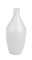 Produktbild: Flaschenvase KLASSIK RILLENRELIEF H. 20cm weiß Porzellan Formano WA