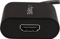 Produktbild: StarTech.com USB C to 4K HDMI Adapter - 4K 60Hz - Thunderbolt 3 Compatible - USB Type C to HDMI Video Display Adapter (CDP2HD4K60SA) - Videoadapter - TAA-konform - 24 pin USB-C männlich zu HDMI weiblich - 19cm - Schwarz - unterstützt 4K 60 Hz (3840 x 2160) - für P/N: TB4CDOCK (CDP2HD4K60SA)