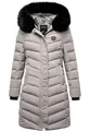 Produktbild: REPUBLIX Damen Gefütterte Dicke Winter Jacke Mantel Parka mit Kapuze RJ-8016 Grau XXL
