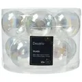 Produktbild: 10 Weihnachtskugeln Glas 6cm matt & glänzend Christbaumkugeln Weihnachtsbaumkugeln Christbaumschmuck Weihnachtsbaumschmuck Deko Transparent Irisierend