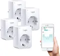 Produktbild: Tapo TP-Link Smart WLAN Steckdose P110 mit Energieverbrauchsmesser, Smart Home Alexa Steckdose, funktioniert mit Alexa, Google Home, Sprachsteuerung, Fernzugriff, Mini, 4 Pack