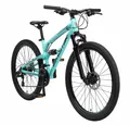 Produktbild: Bikestar Mountainbike 26 Zoll, ab 155 cm, Aluminium, Damen, Herren, 21 Gang Shimano Tourney RD-TY300 Schaltwerk, Kettenschaltung, Scheibenbremse, Rahmen 39.4 cm, Vollgefedert