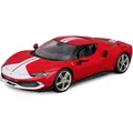 Produktbild: Bburago 18-16017 - Modellauto - Ferrari 296GTB Assetto Fiorano (rot/weiß, Maßstab 1:18)