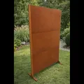Produktbild: XXL Sichtschutz-Element Metall Gartenzaun 190x120 cm Sichtschutzwand Edelrost