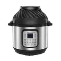 Produktbild: Instant Pot Duo Crisp + Heißluftfritteuse 11-in-1 Elektro-Multikocher 5.7 L - Schnellkochtopf, Luftfritteuse, Schongarer, Dampfgarer, Dehydrator mit Grill, Warmhalte- und Backfunktion, Edelstahl