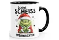Produktbild: MoonWorks Tasse Grinch Tasse Anti Weihnachten Spruch Ironie Sarkasmus lustige, Keramik