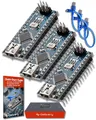 Produktbild: AZDelivery 3 x AZ-Nano V3-Board mit Atmega328 CH340 fertig verlötete, verbesserte Version mit USB Kabel inklusive E-Book!