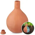 Produktbild: Relaxdays - Olla, 3,5 L, Ton, Wurzelnahe Bewässerung, Hochbeet & Gewächshaus, Weniger Wasserverlust, Tongefäß, Terrakotta
