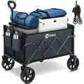 Produktbild: Sekey Bollerwagen, Faltbarer Handwagen 4 Räder, 80KG / 60L, Grau - Grau