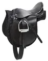 Produktbild: Covalliero Sattelset, Pony, schwarz, 16 Zoll, Kammerweite Sattel 29,5cm, Länge Sattelgurt 95cm, bequem, gute Passform, inkl. Sattel und Satteldecke