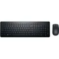 Produktbild: DELL Tastatur und Maus – KM3322W - deutsch (QWERTZ), Volle Größe (100%), Kabellos, RF Wireless, QWERTZ, Schwarz, Maus enthalten - Schwarz