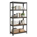 Produktbild: SONGMICS Standregal, Bücherregal, Lagerregal, 5 Ablagen, Küchenregal, Regal, 40 x 90 x 180 cm, bis 875 kg belastbar, verstellbare Ablagen, Industrie-Design, vintagebraun-schwarz GLR040B11
