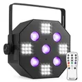 Produktbild: BeamZ MultiAce2, 2-in-1 Lichteffekt, RGB-UV-Stroboskoplicht, Musikgesteuerte Lichtanlage, Lichtbox, Bühnenbeleuchtung, Lichtshow System, Discolicht Partylicht, DJ, Club, Events