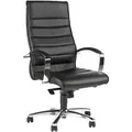 Produktbild: Chefsessel Leder/Kunstleder schwarz m.Knie-Wipptechnik 440-520mm