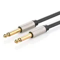 Produktbild: Mono-Audiokabel TS-Klinke 6,35 mm - Klinke 6,35 mm 3 m - grau