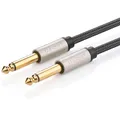 Produktbild: Audiokabel Jack 6,35mm (2x männlich) 3m Ugreen Audio-Stecker Schwarz-Grau