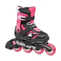 Produktbild: Rollerblade MICROBLADE, Inline-Skates für Mädchen, Freizeit Inliner, Schwarz/Rosa, 36.5-40.5