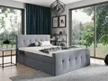 Produktbild: Fun Möbel Boxspringbett Boxspringbett Schlafzimmerbett OWEN in Stoff (inkl. Bettkästen, inkl. Kaltschaumtopper), gepolstertes Fußteil