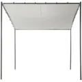 Produktbild: Beliani - Pergola in Grau 282 x 294 cm Schwarzer Rahmen für Garten Terrasse Außenbereich Outdoor Pavillon Gartenpavillon