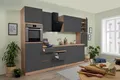 Produktbild: Küche Küchenzeile Küchenblock grifflos Eiche Grau Lorena 330 cm Respekta