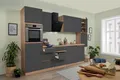 Produktbild: Küche Küchenzeile Küchenblock grifflos Eiche Grau Lorena 330 cm Respekta