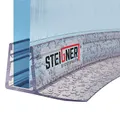 Produktbild: STEIGNER Duschdichtung, 60cm, Glasstärke 6/7/ 8 mm, Vorgebogene PVC Ersatzdichtung für Runddusche, UK02