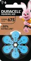 Produktbild: Duracell Batterie Zinc Air, 675, 1.4V Easy Tab, Retail Blister (6-Pack) Hörgerätebatterie 167346