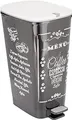 Produktbild: Kis Abfallbehälter Chic Coffee menu 50-60 Liter, Plastik, mehrfarbig, 29x44.5x60.5 cm