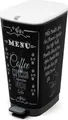 Produktbild: CURVER KIS Chic Bin 45 L Treteimer mit Deckel Pedal Müllbeutelhalter Coffee