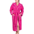 Produktbild: Laynenburg Damenbademantel Bademantel Damen Frottee Kapuze Baumwolle, Baumwolle, Gürtel, Frottee Kapuze Lang Baumwolle S-3XL rot S