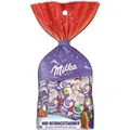 Produktbild: Milka Mini Weihnachtsmänner – Mix aus Alpenmilch, Milchcrème & Noisette in festlicher Einzelpackung – 120g