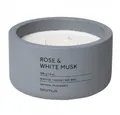 Produktbild: blomus Duftkerze Duftkerze Fraga Flintstone Rose&White Musk (400g)