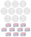 Produktbild: ABUS Rauchmelder Prefira 10 - Set mit 10 Q-Label zertifizierten Rauchwarnmeldern zur Klebemontage -10-Jahres-Batterie und Fehlalarm-Reduzierung - 10er Pack inklusive Klebepad mit Magnet