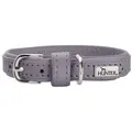 Produktbild: Hunter Tierbedarf Hunde-Halsband Halsband Soho Mini flieder-grau grau Größe: XXS / 21 cm / Breite: 0,9 cm Verstellmöglichkeit: 14 - 18 cm