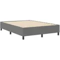 Produktbild: vidaXL Bett Plattformbettgestell Hellgrau 160 x 200 cm Stoff (1-tlg) grau 160 cm x 203 cm x 35 cm