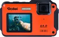 Produktbild: Rollei Sportsline 64 Selfie orange, digitale Kompaktkamera, wasserdicht bis 5 m
