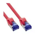 Produktbild: InLine Patchkabel Slim Cat.6A S/FTP TPE LSZH flexibel PoE rot 30m Strom/Netzteil CAT 6a FTP PIMF SFTP 30 m low-smoke zero-halogen Kupferdraht