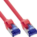 Produktbild: InLine® Patchkabel Slim, Cat.6A, S/FTP, TPE (LSZH) flexibel, PoE, rot, 30m