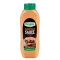 Produktbild: Develey Hamburger Sauce vegan in einer Kopfstandflasche 875ml