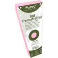 Produktbild: Exacompta Packung mit 100 Trennstreifen, gelocht, trapezförmig aus Recycling-Papier 180g/qm, 105x240mm - Forever