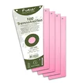 Produktbild: Exacompta 13535B 100er Pack Karton-Trennstreifen. Trapezform rosa. Für eine übersichtliche Anblage Ihrer Dokumente. Trennlaschen Trennblätter Ordner Register Blauer Engel