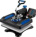 Produktbild: VEVOR Wärmepresse Maschine 12x15 Zoll Digital Sublimation T-Shirt Vinyl Transfer Drucker Transferpresse Hochdruck Hitzepresse Blau