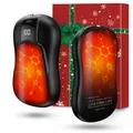 Produktbild: 2er-Pack Hand Warmers Schwarz, Wiederaufladbar mit 10000mAh Elektrische Handw...