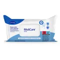 Produktbild: Paul Hartmann AG MoliCare® Skin Pflegetücher, geruchsneutralisierend, Alkoholfreie Reinigungstücher für empfindliche und gereizte Haut, 1 Packung = 50 Pflegetücher 995075