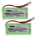 Produktbild: vhbw 2X Akku kompatibel mit Siemens Gigaset A12, A14, A120, A140, A140 Trio, A140 Duo schnurlos Festnetz Telefon (800mAh, 2,4V, NiMH)