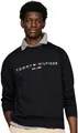 Produktbild: Tommy Hilfiger Herren Sweatshirt Tommy Logo ohne Kapuze, Blau (Desert Sky), S