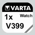 Produktbild: 1x V399 Uhren-Batterie Knopfzelle SR57 SR927 AG7 VARTA Neu Silberoxid