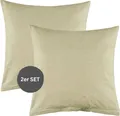 Produktbild: ESPRIT Renforcé Kissenbezüge und Bettwäsche HARP Beige 40 x 40 cm 2er Pack